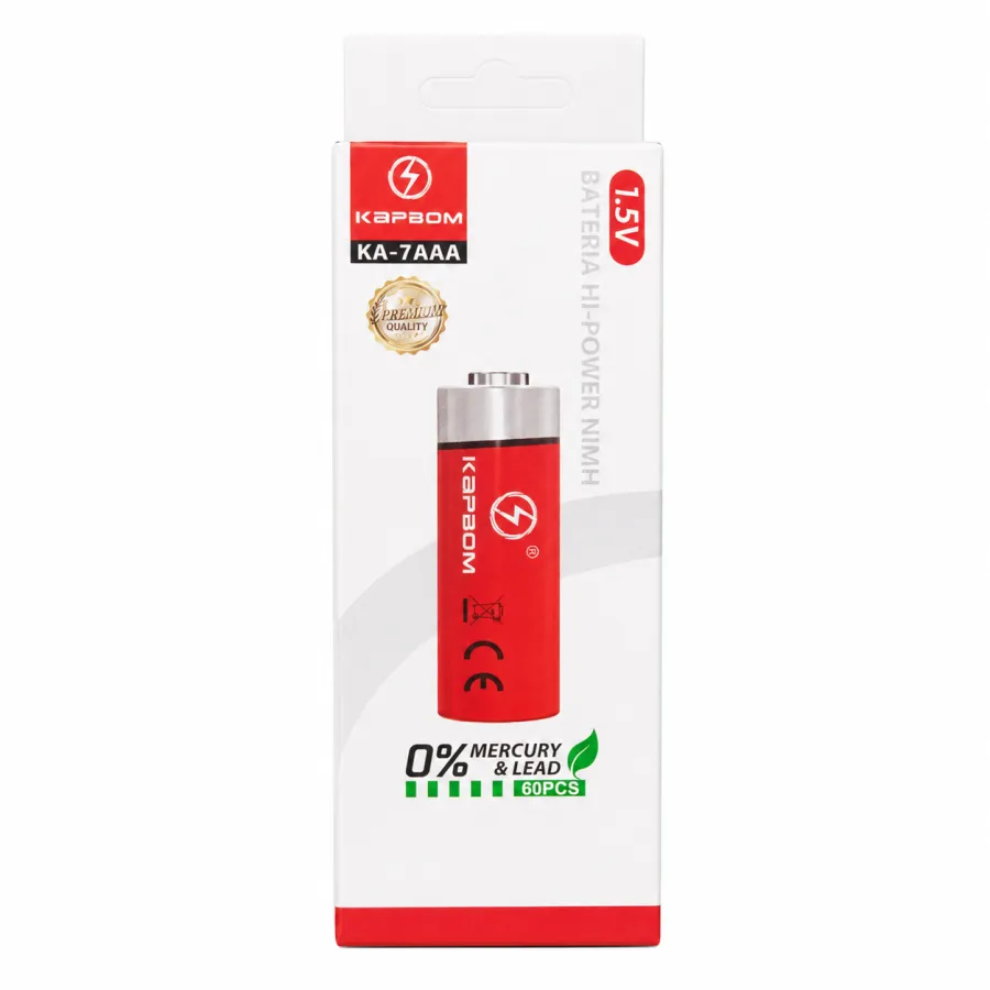 凯普森 KA-7AAA 1.5V 镍氢充电电池 红色 适用于多种设备