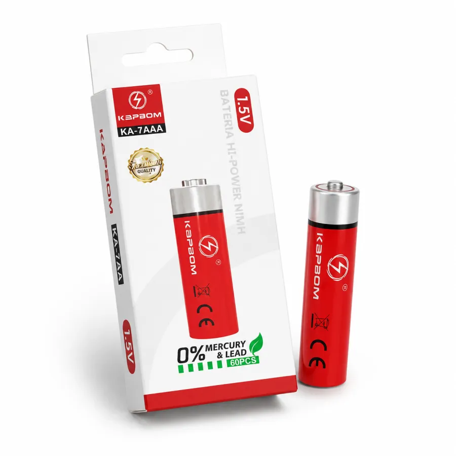 凯普森 KA-7AAA 1.5V 镍氢充电电池 红色 适用于多种设备