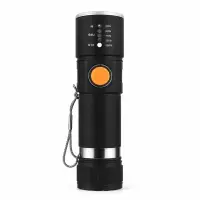 LED手电筒 USB充电，便携式，强光，适合户外