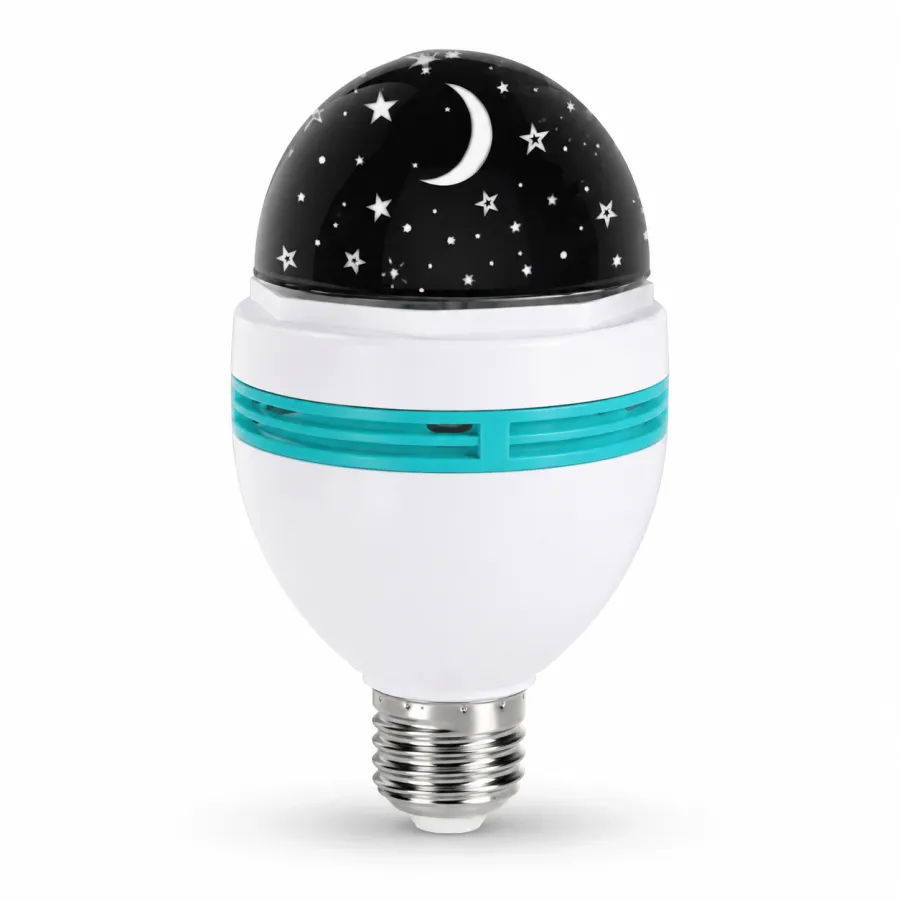 Atomo 星星旋转LED灯泡，MO-0307，适用于台灯，梦幻星空效果