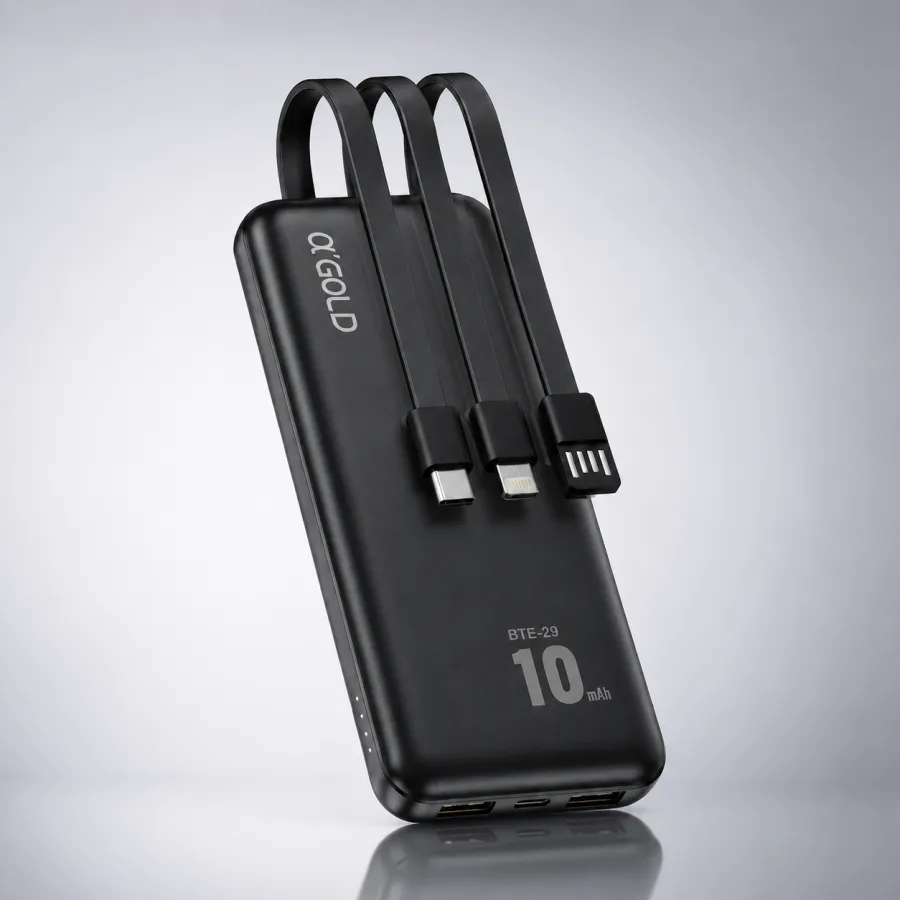 AGOLD移动电源 BTE-29 10000mAh 三合一适配器