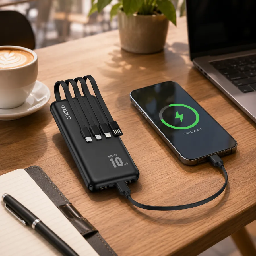 AGOLD移动电源 BTE-29 10000mAh 三合一适配器