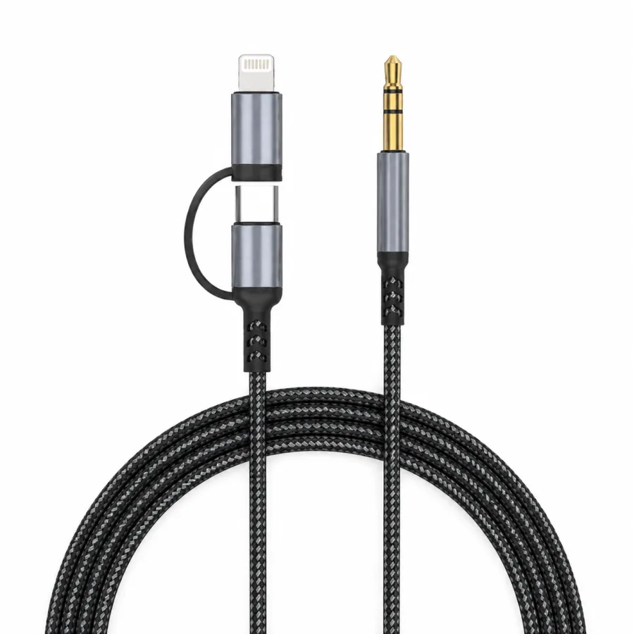 ELETRO 2合1音频线 1米 USB转3.5mm耳机线