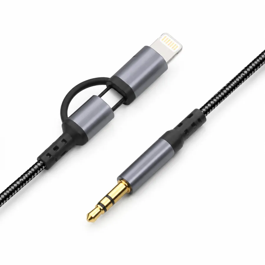 ELETRO 2合1音频线 1米 USB转3.5mm耳机线