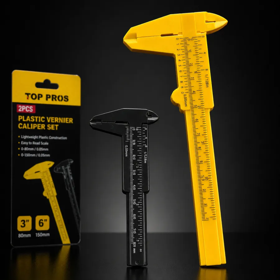 TOP PROS 塑料卡尺 2件套 规格 3.8mm/15.9mm