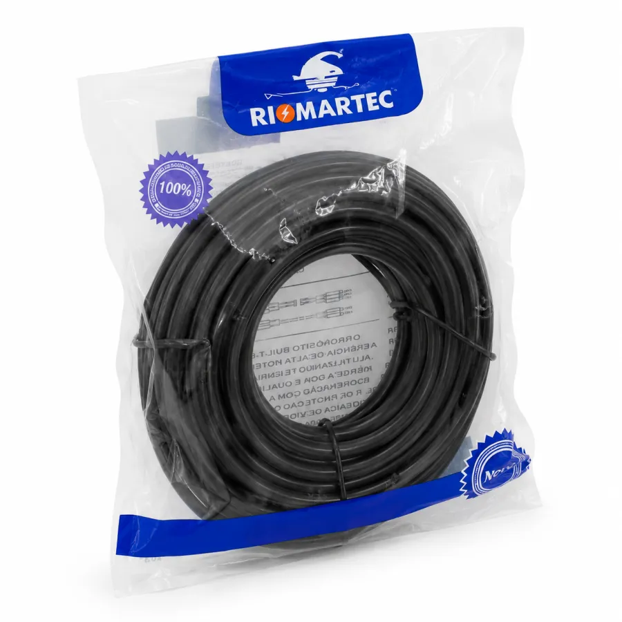 Rismartec 黑色电缆线 10米 适用于各种设备