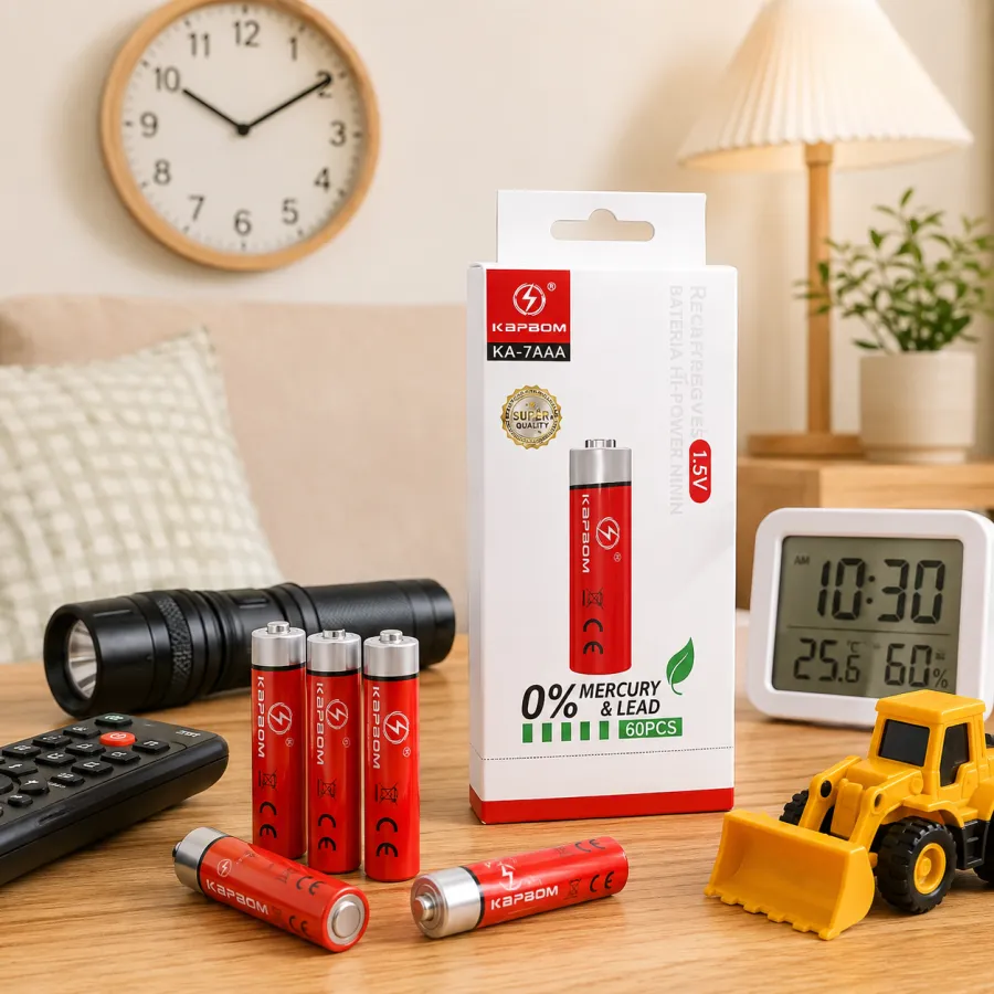 KA-7AAA KA-5AA Kapdom 碱性电池 1.5V 红色 60粒/盒 AAA / AA