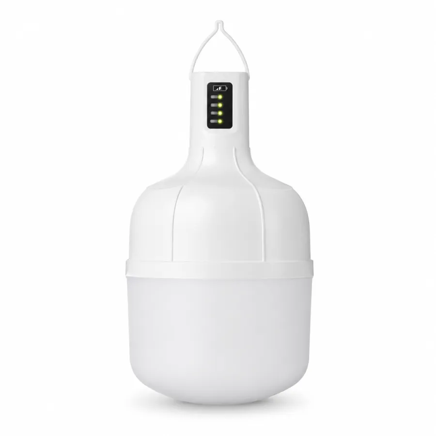 Atomo 38W LED灯泡，便携式可充电，18650锂电池，4000mAh，适用于户外照明