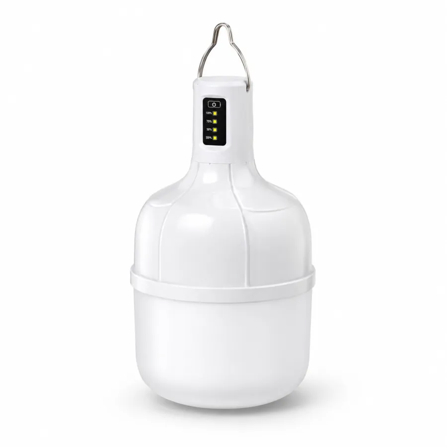 Atomo 38W LED灯泡，便携式可充电，18650锂电池，4000mAh，适用于户外照明