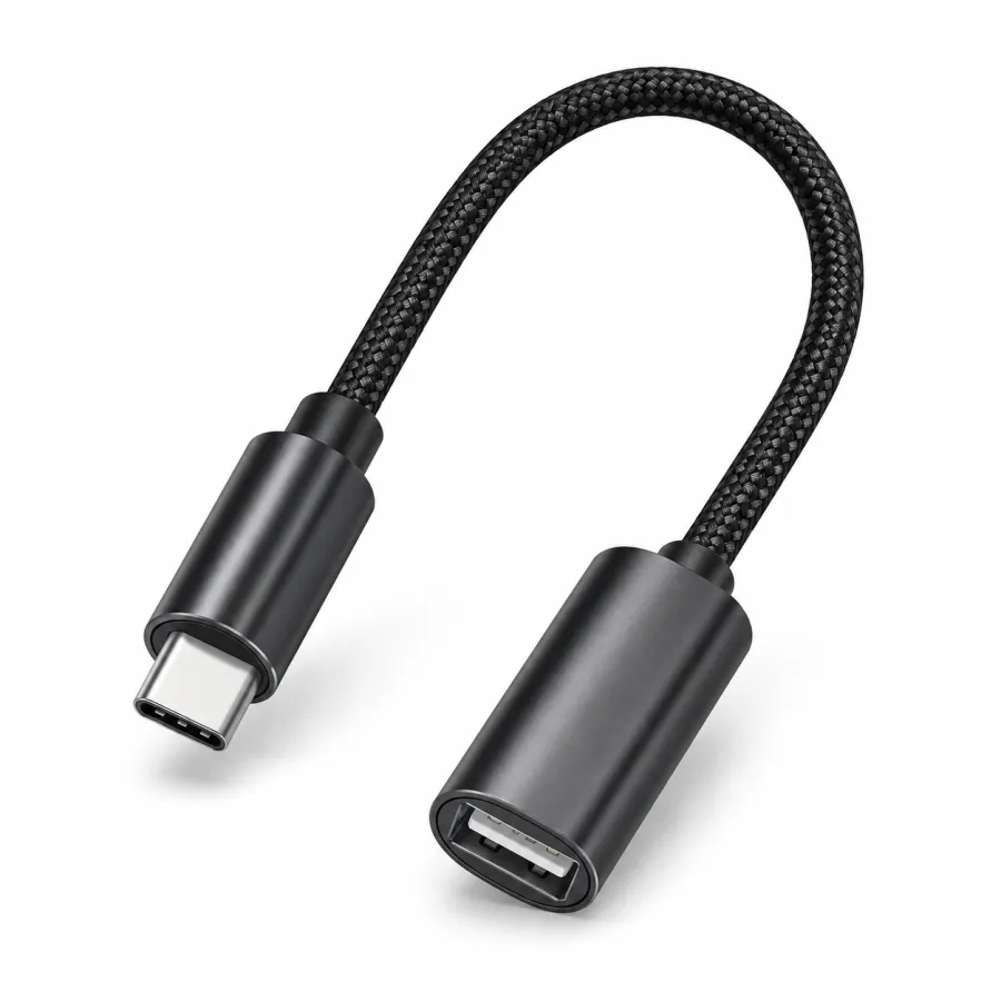 H'MASTON USB 3.0 OTG Tipo-C 数据线，黑色，型号HZ-167