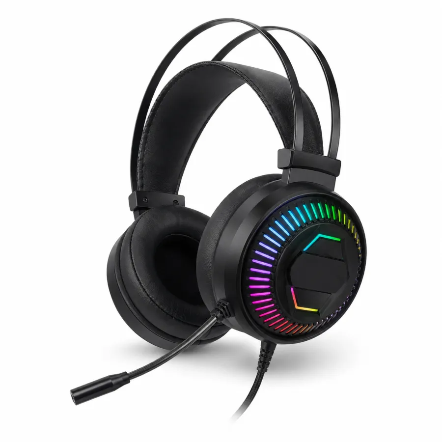 DELTA AMITED RGB PRO 游戏耳机，带RGB灯效，舒适佩戴，适用于PC