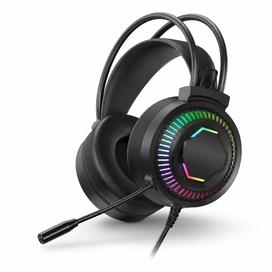 DELTA AMITED RGB PRO 游戏耳机，带RGB灯效，舒适佩戴，适用于PC