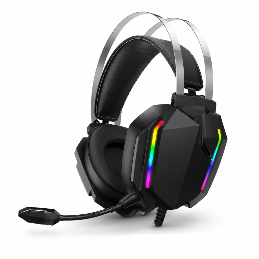 DELTA F503 RGB PRO游戏耳机，带RGB灯效，舒适佩戴，适合游戏使用
