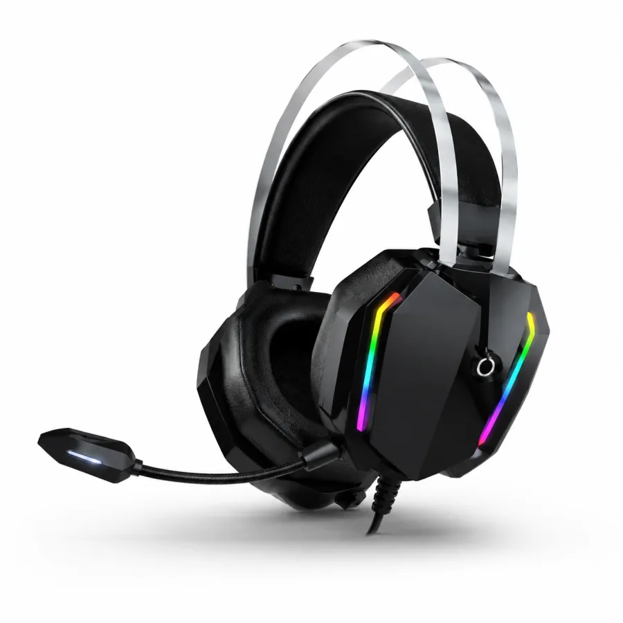 DELTA F503 RGB PRO游戏耳机，带RGB灯效，舒适佩戴，适合游戏使用