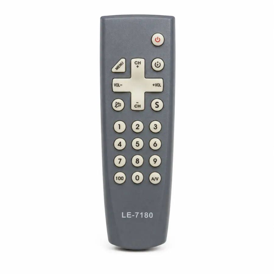 LE-7180 遥控器，适用于多种电视，简约设计，功能齐全