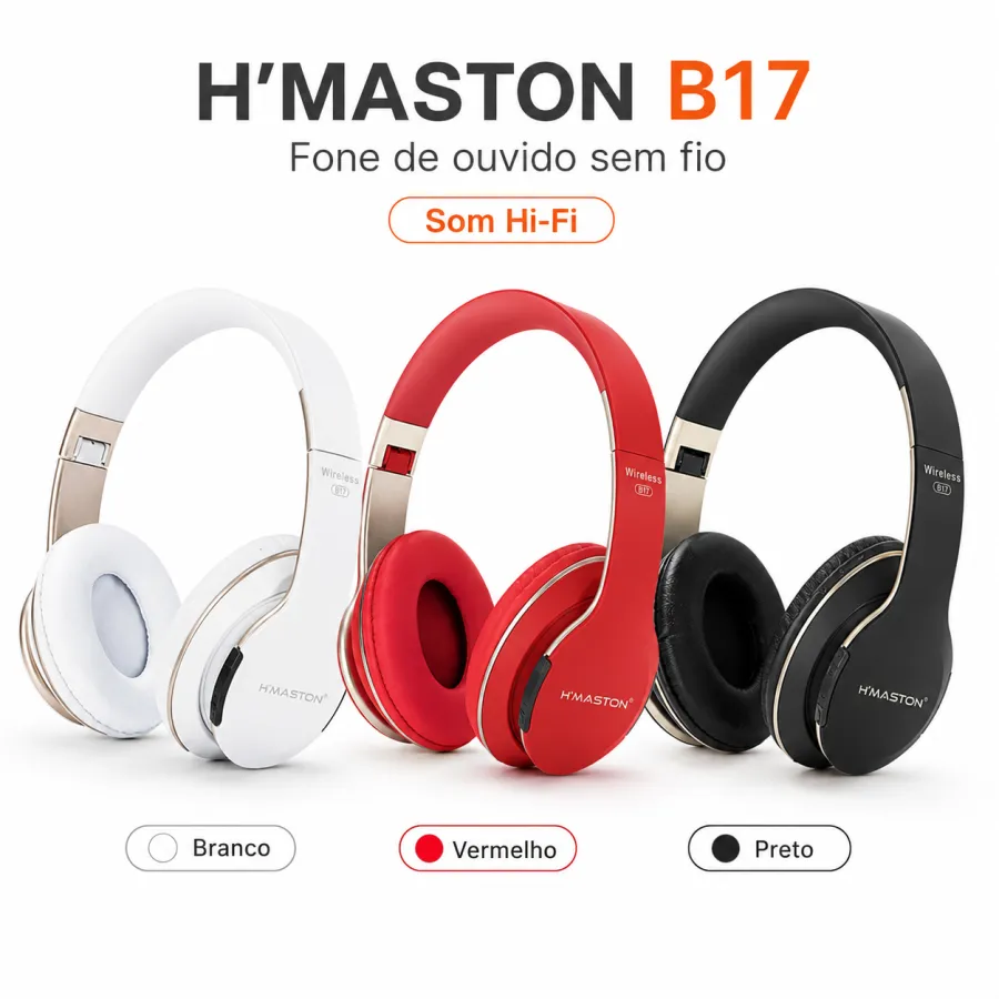 H'MASTON B17 蓝牙耳机 无线 Hi-Fi 音质 白色
