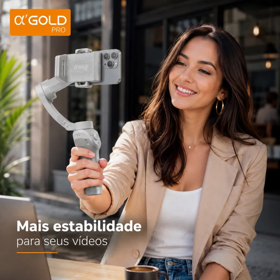 α'GOLD PRO 面部追踪稳定器，手机支架，适用于视频拍摄