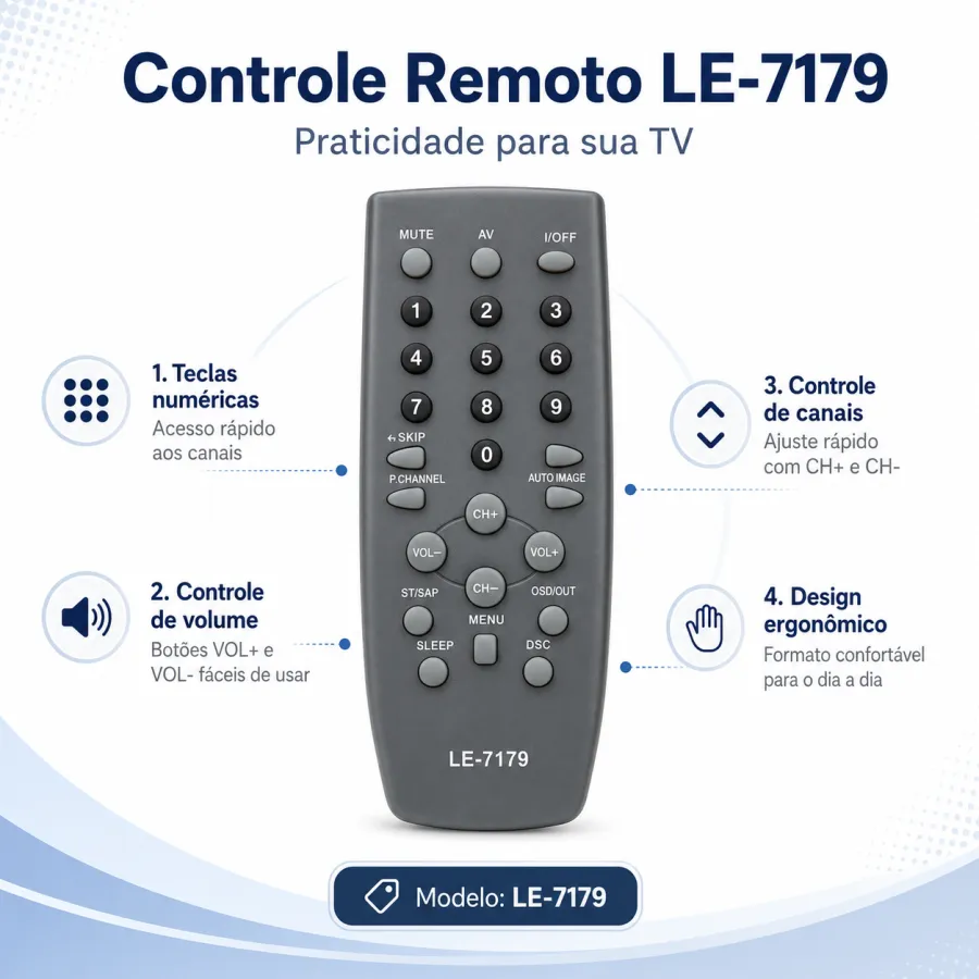 LE-7179遥控器，适用于多种设备，功能齐全，黑色