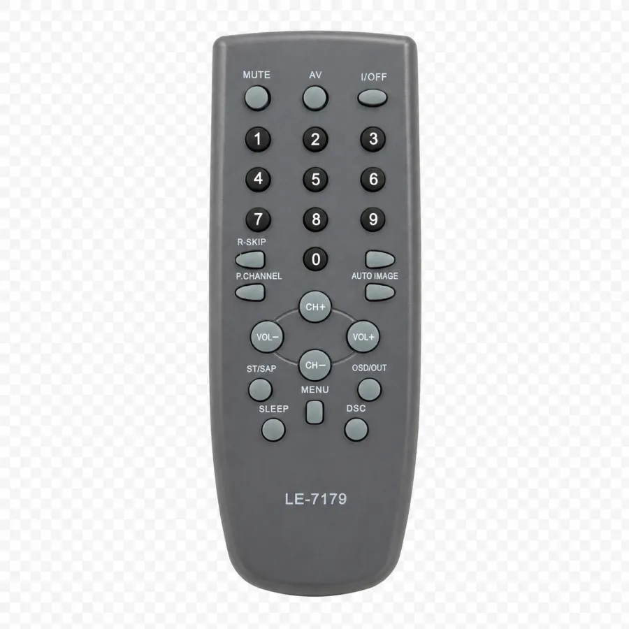 LE-7179遥控器，适用于多种设备，功能齐全，黑色