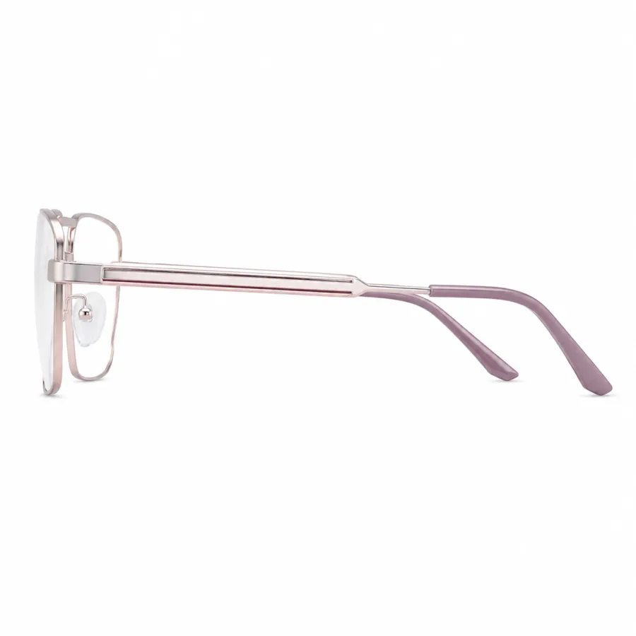 时尚金属框眼镜，适合男士，轻便耐用，透明镜片