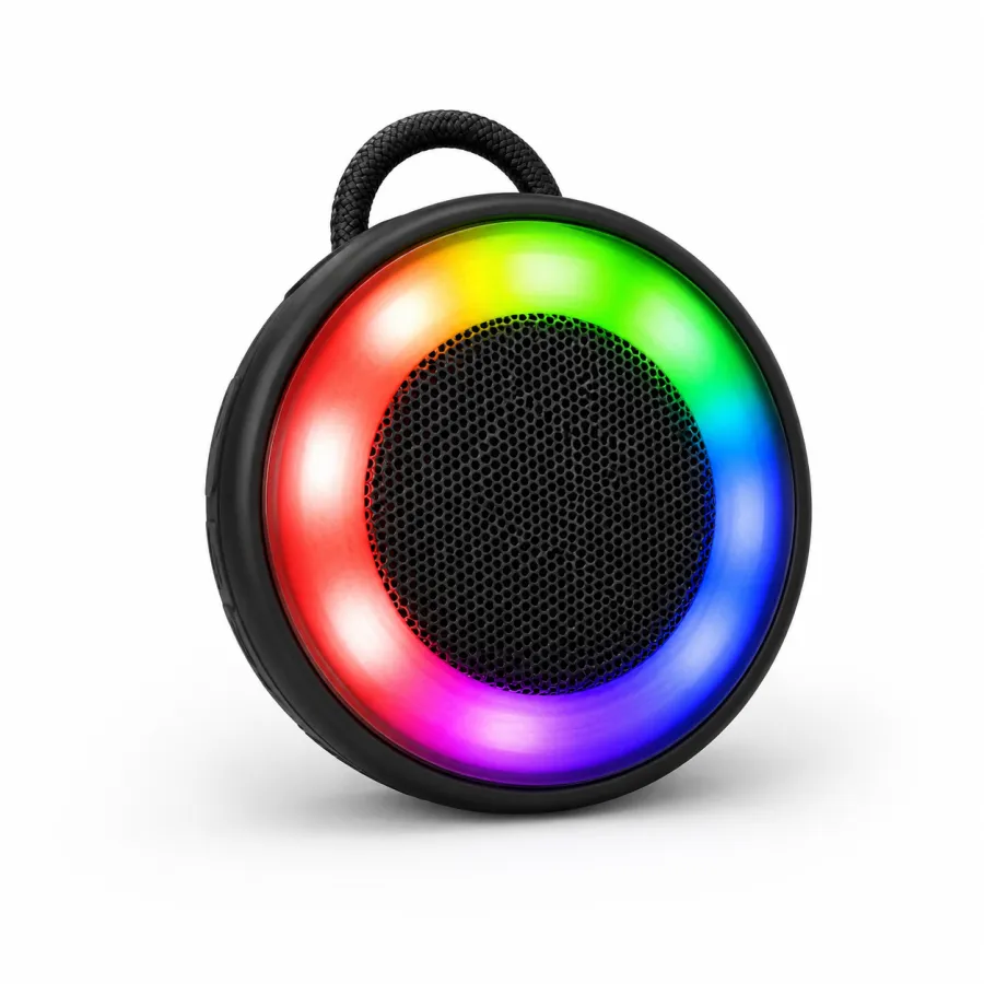 AL-8098蓝牙音箱，防水设计，5W功率，800mAh电池，RGB灯光，支持TF/USB/FM/TWS