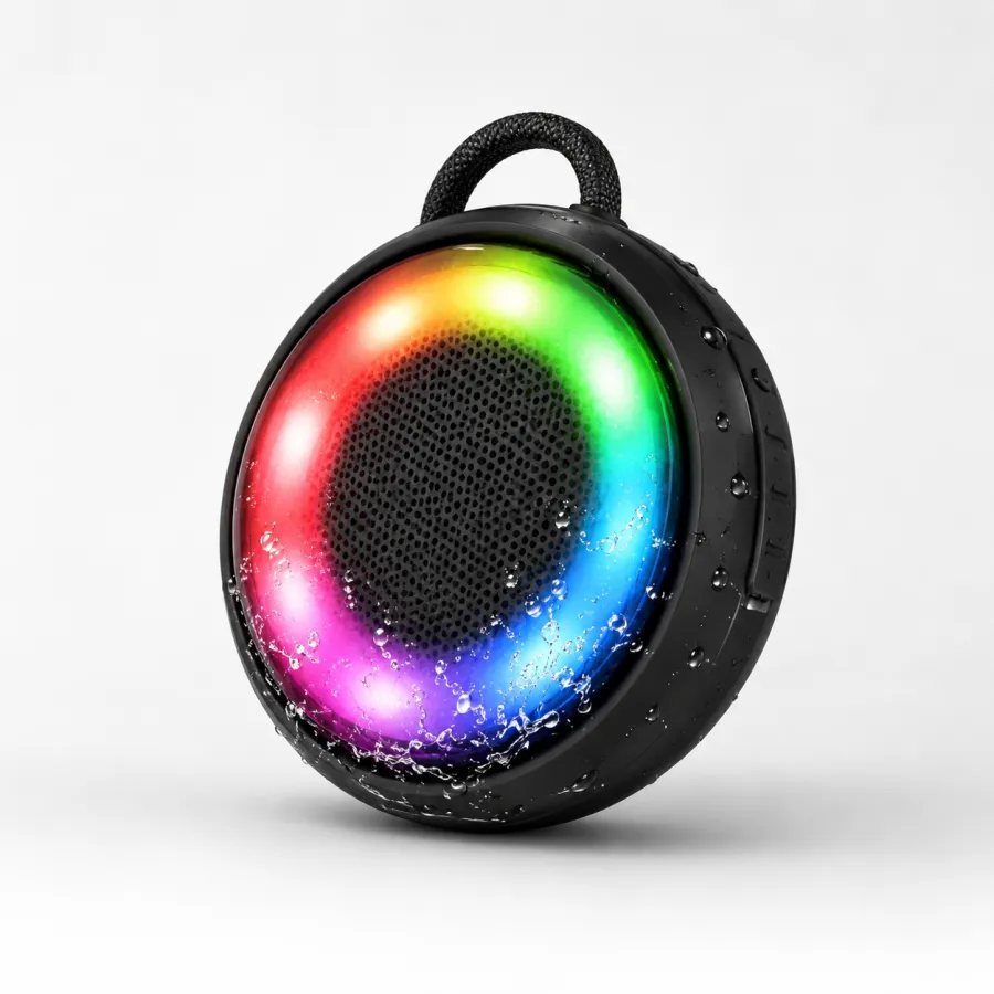 AL-8098蓝牙音箱，防水设计，5W功率，800mAh电池，RGB灯光，支持TF/USB/FM/TWS