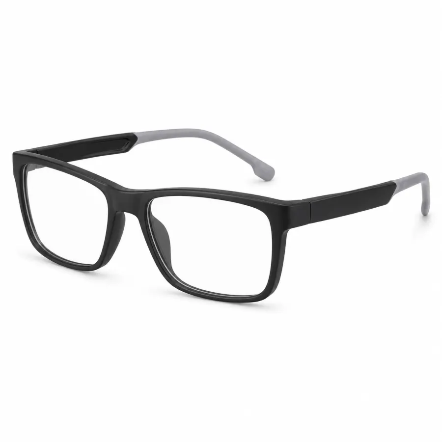 时尚黑框眼镜，品牌未知，规格：1002 规格 51-145