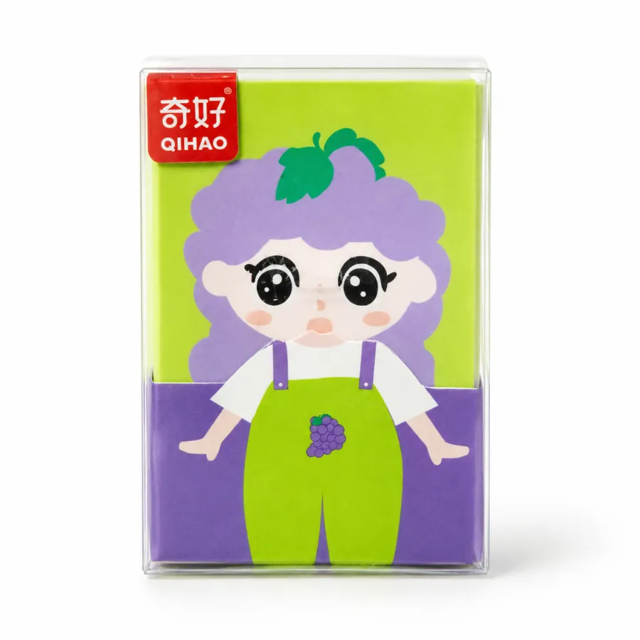 Qihao橡皮擦，可爱卡通设计，适合儿童使用。
