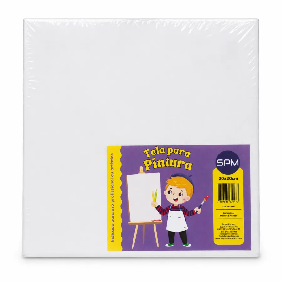 SPM 画布 20x20cm 白色 绘画用