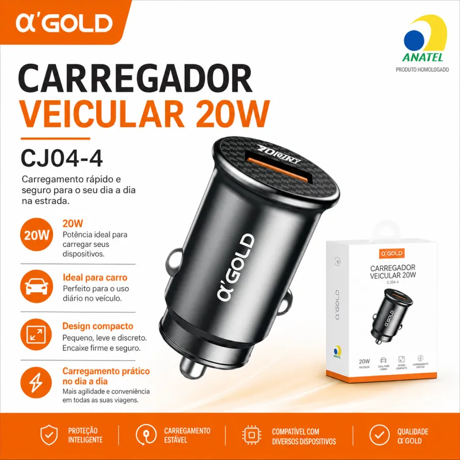 α-GOLD 车载充电器 20W CJ04-4