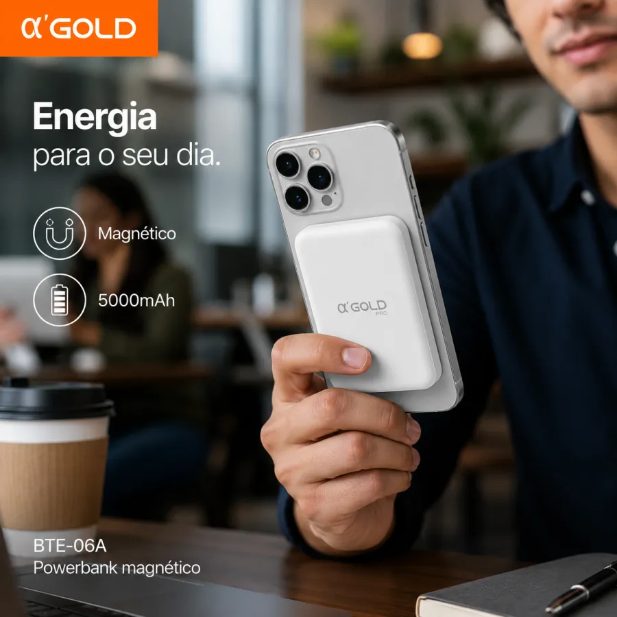 α‘GOLD BTE-06A 磁吸移动电源 5000mAh 7.5W