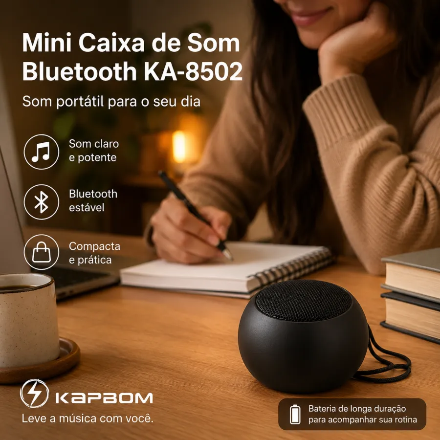 Kapbom KA-8502 迷你蓝牙音箱 5W 铝合金小钢炮