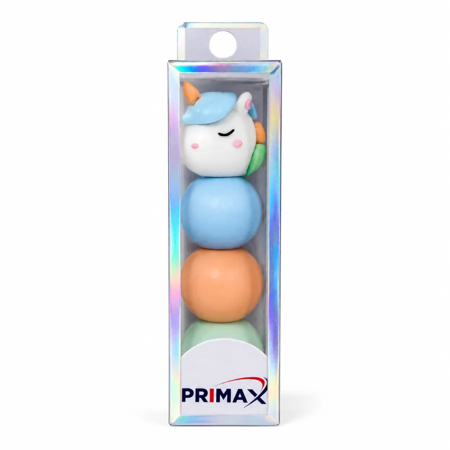 PRIMAX 三色荧光笔，独角兽球形款