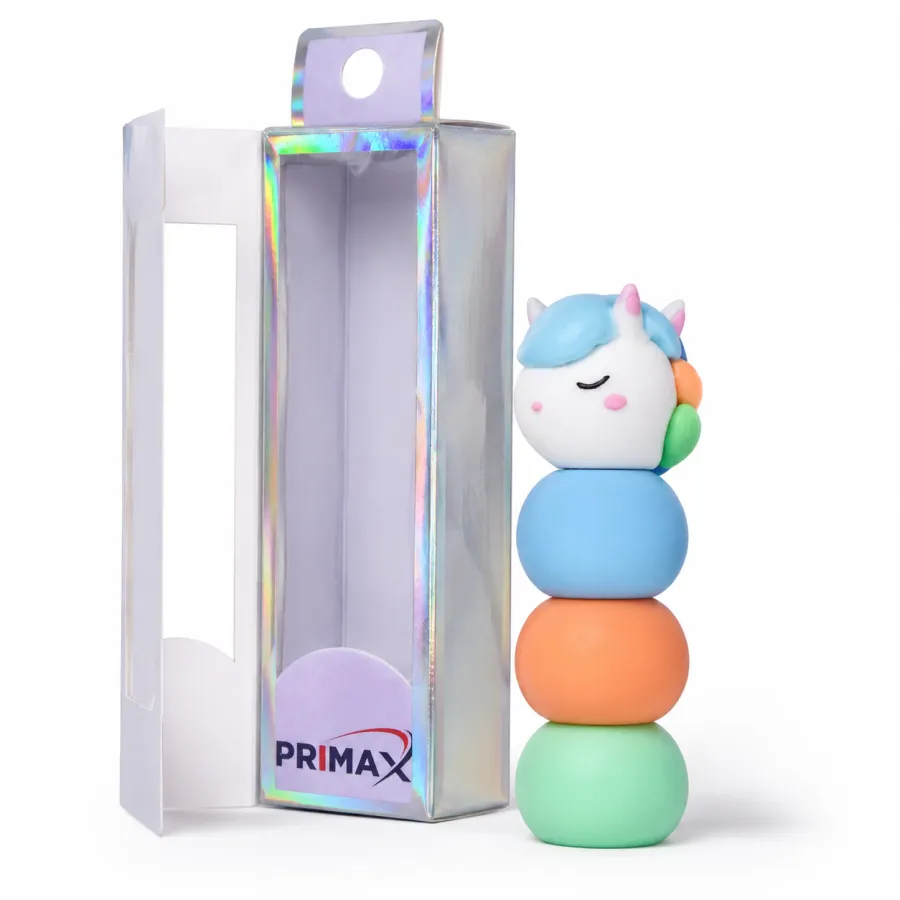 PRIMAX 三色荧光笔，独角兽球形款