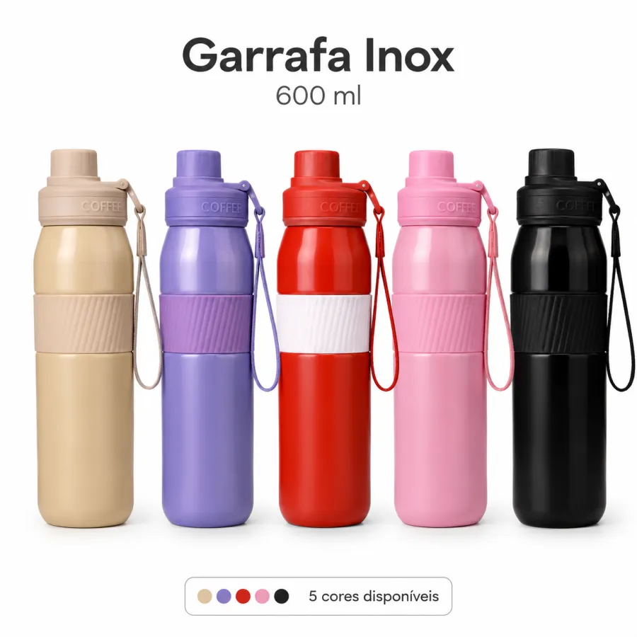 GDR1763 不锈钢水瓶 600ml，适合户外运动