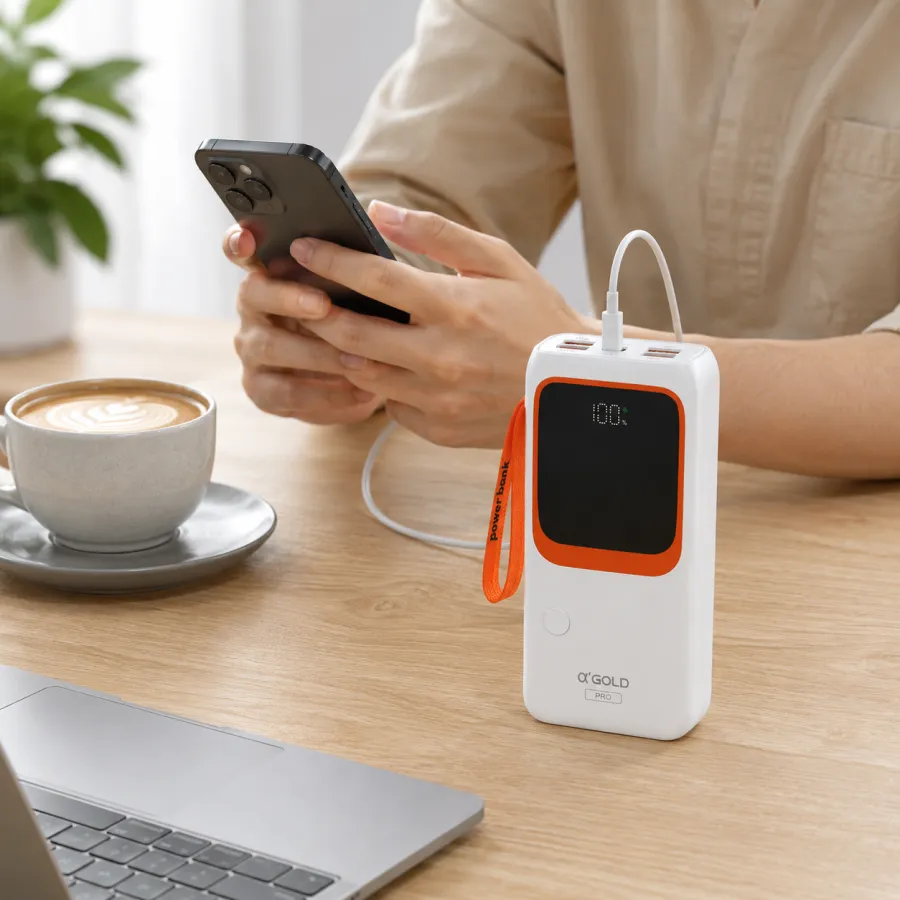 α'GOLD PRO移动电源 30000mAh 22.5W快充 银色