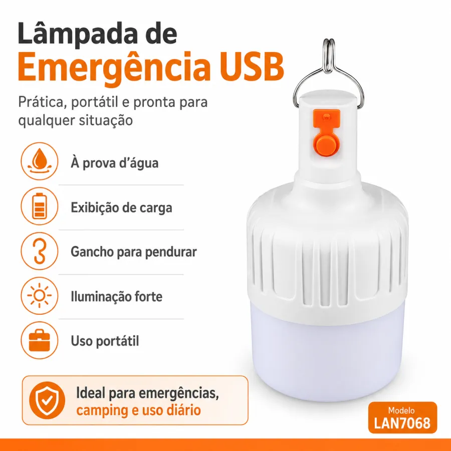 应急灯 USB 防水灯具，品牌：ONEX，型号：LAN7038