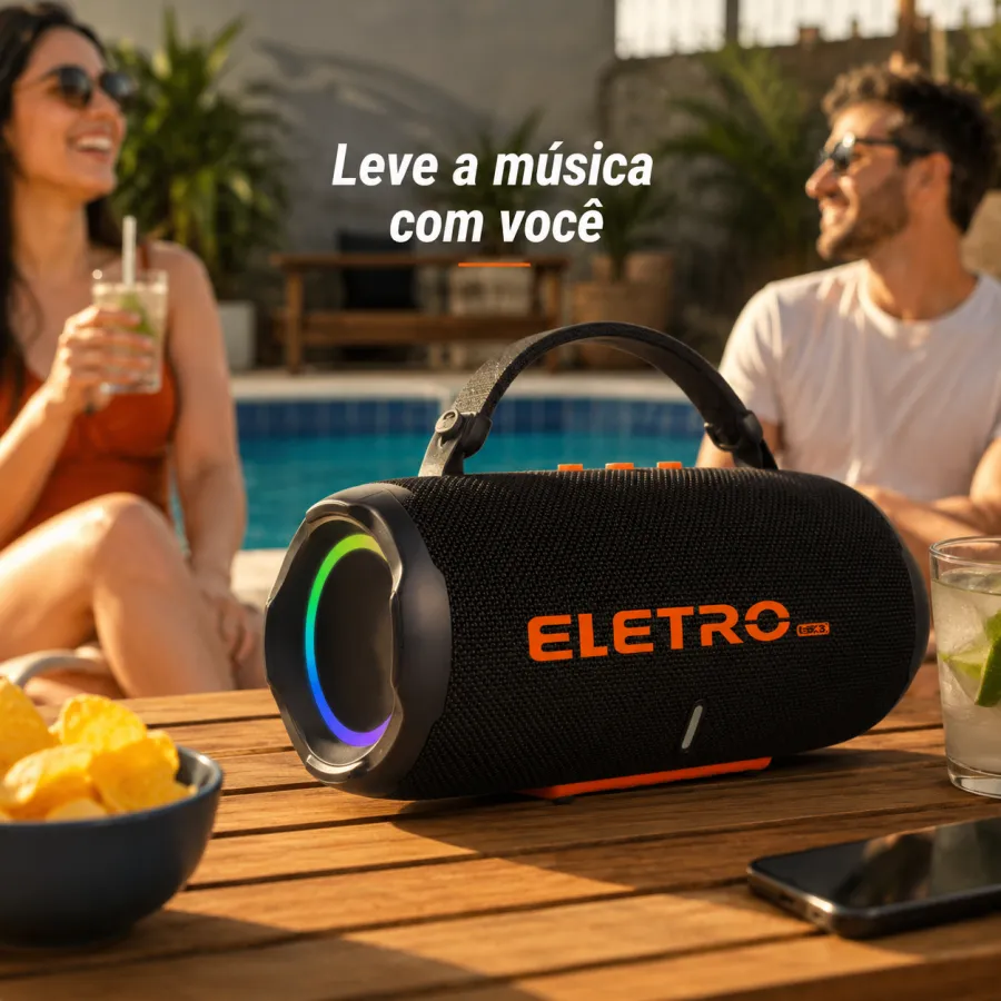 ELETRO EL-1145 蓝牙音箱，IPX5防水，便携式，50W大功率
