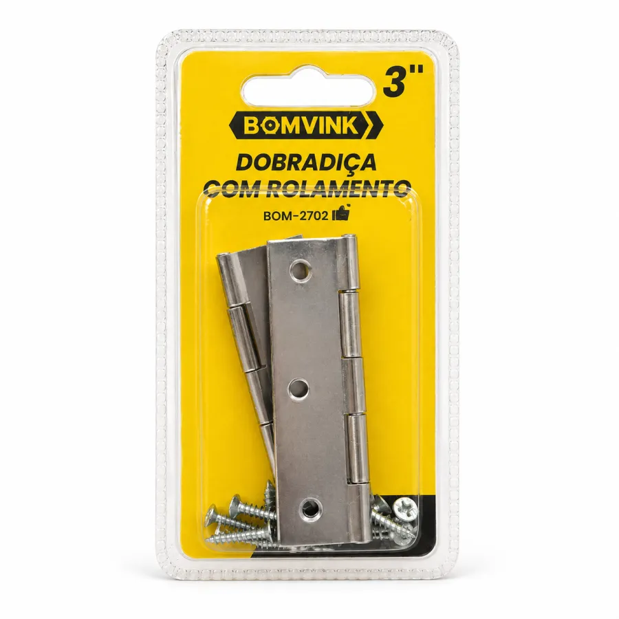 BOMWINK 3英寸合页，金属材质，适用于家具和门，包含螺丝