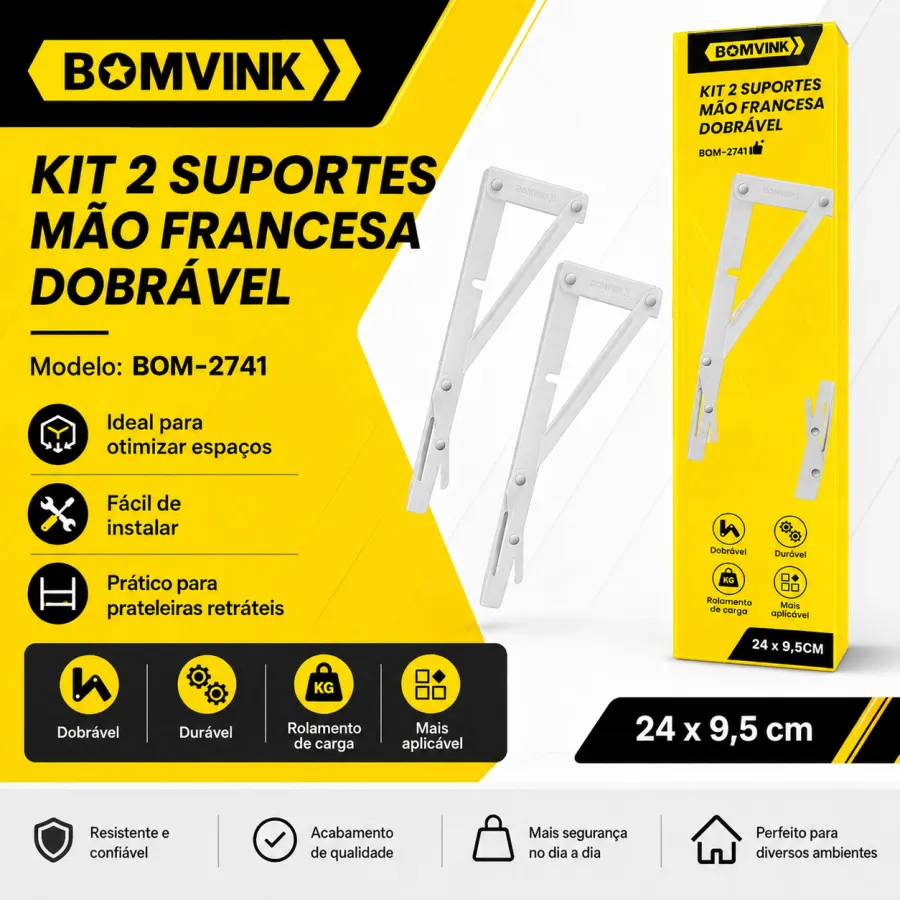 BOMVINK可折叠支架，适用于手工制作，规格24 x 8.6cm