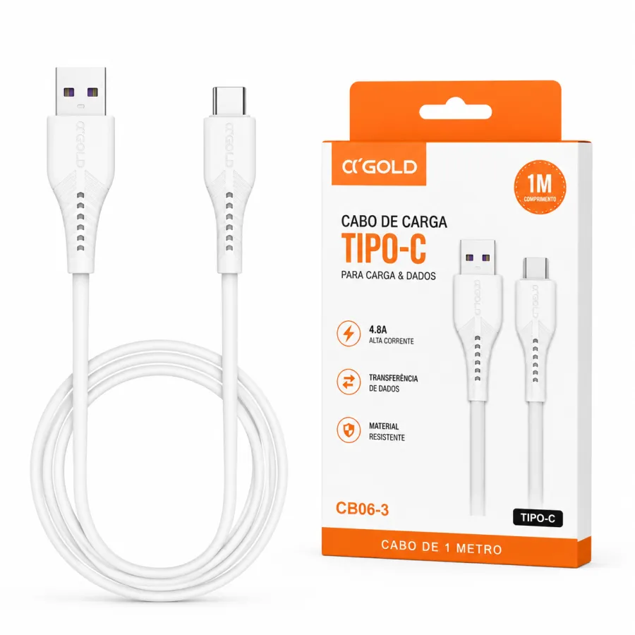 αGOLD USB-C充电线 CB06-3 1米 4.8A快速充电