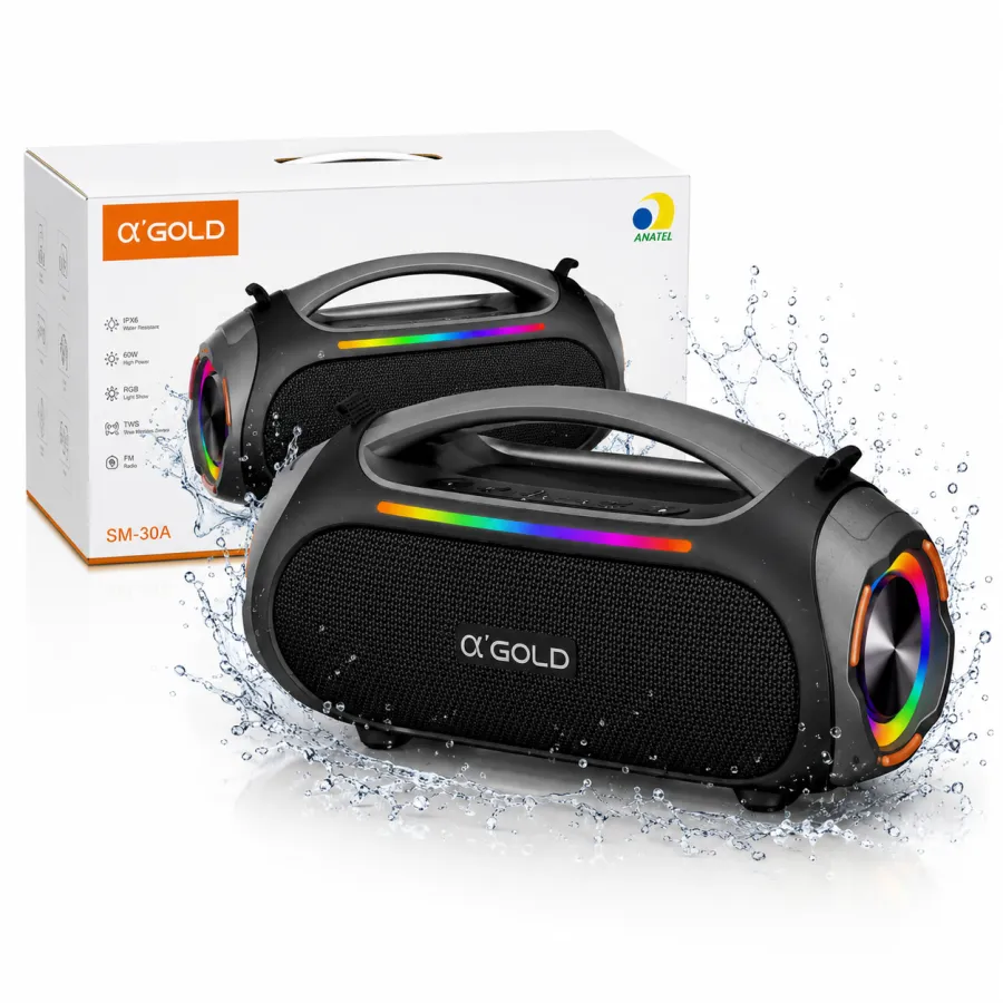 α'GOLD SM-30A 防水音响，40W，IPX6，适合户外使用