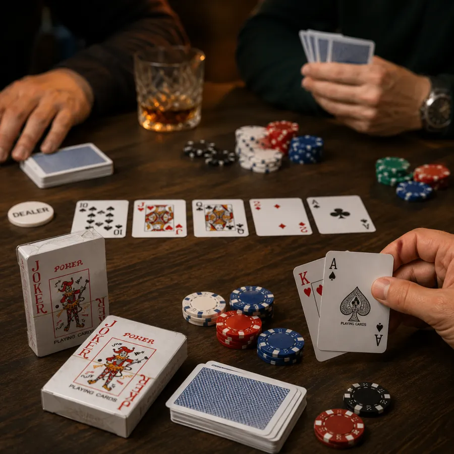扑克游戏纸牌，JOKER品牌，经典设计，适合家庭聚会和娱乐