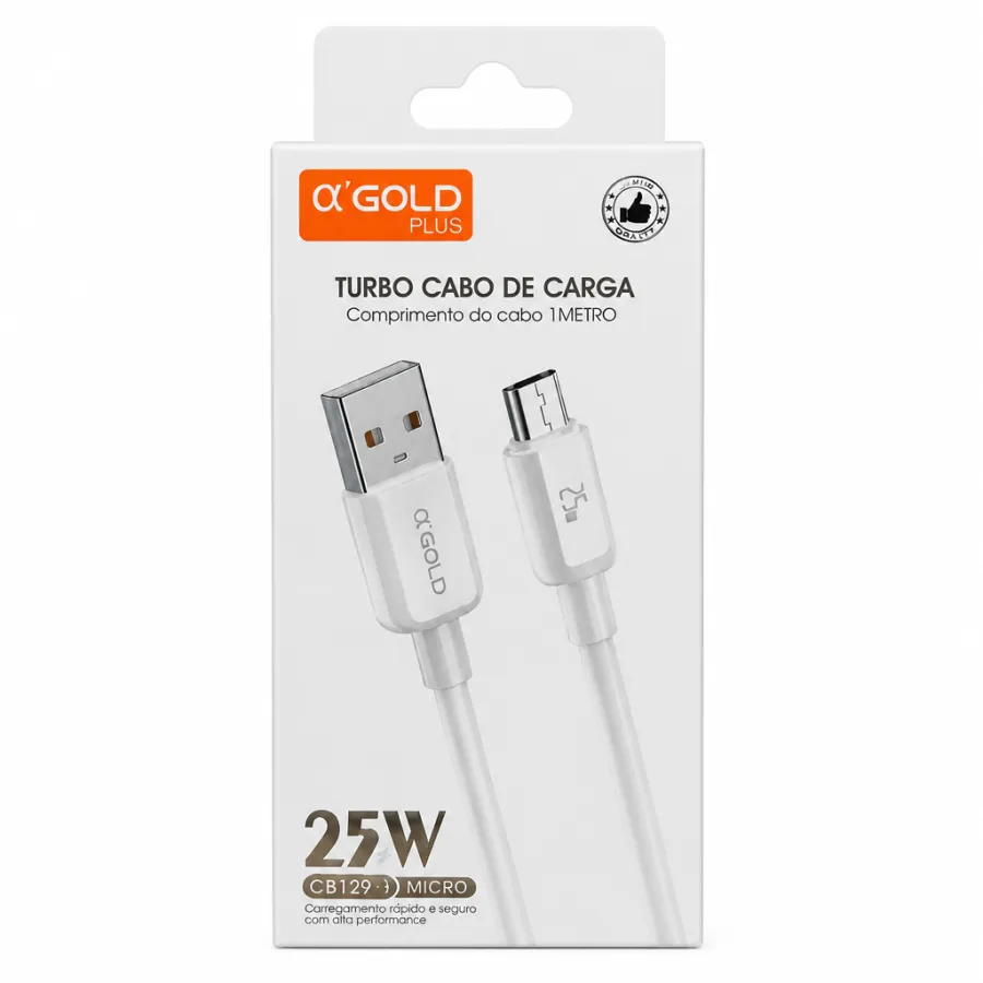 Cb129-1 α GOLD PLUS 25W V8快充数据线 1米 USB-C接口