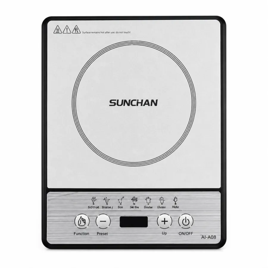 SUNCHAN 电磁炉，110v 多功能，易于使用，节能环保，型号AI-A08