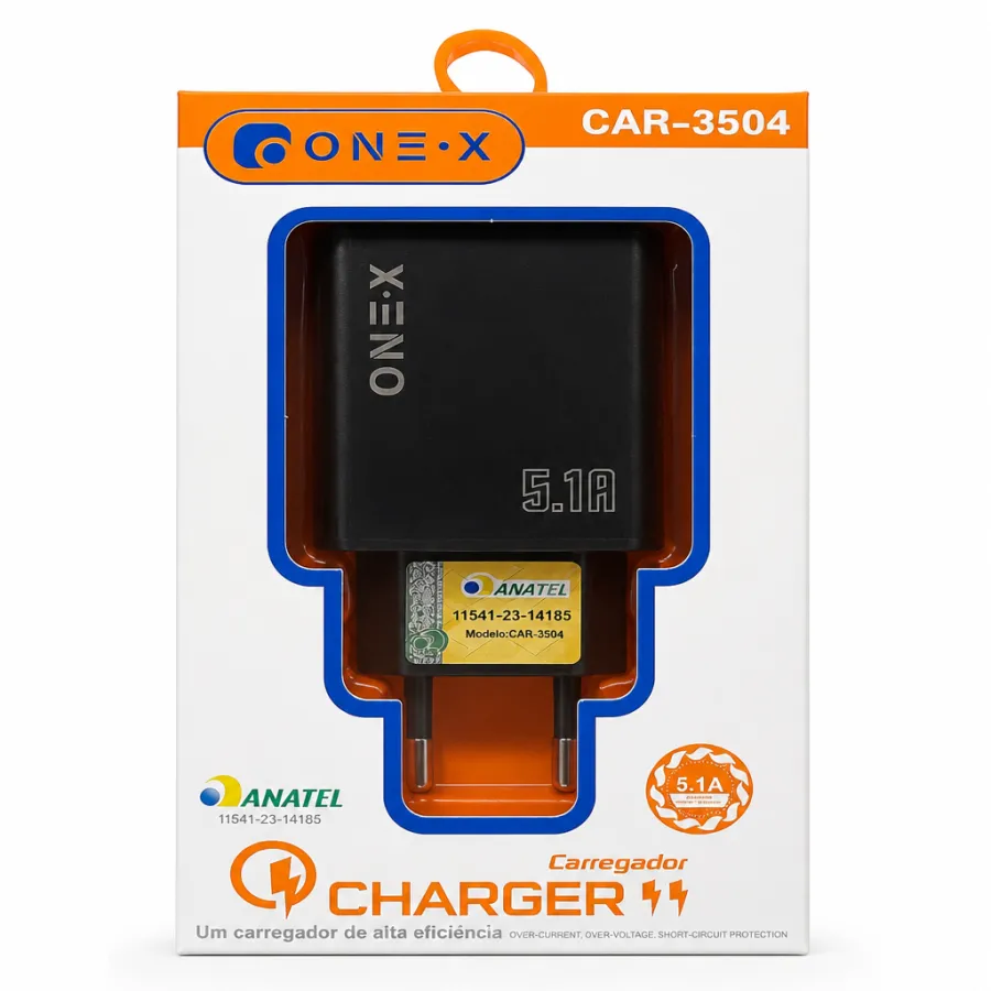 ONEX 车载充电器 CAR-3504，5.1A 快速充电，适用于多种设备