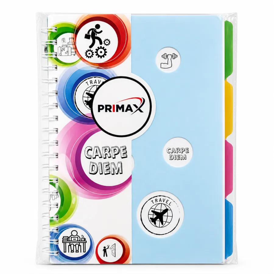 PRIMAX Carpe Diem 日程本，适合健身和旅行笔记