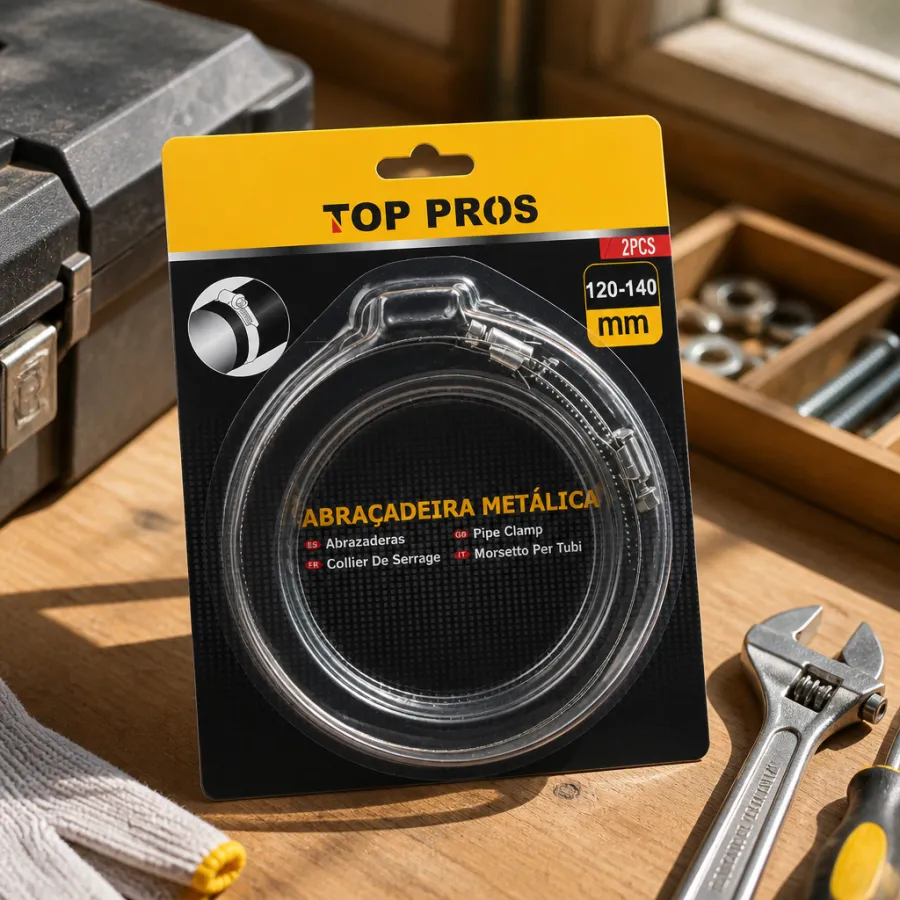 TOP PROS 金属管夹 120-140mm 适用范围 120-140mm 适合多种管道