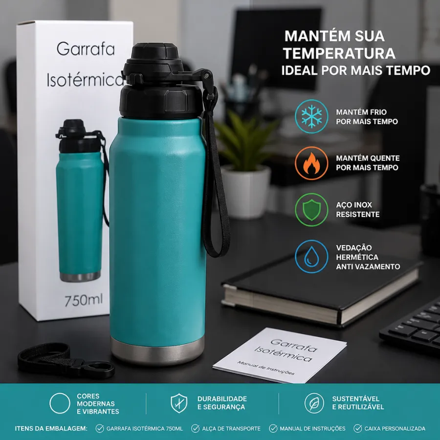 GDR-1463 不锈钢水瓶 750ml，Golden Rio，适合户外运动，颜色多样