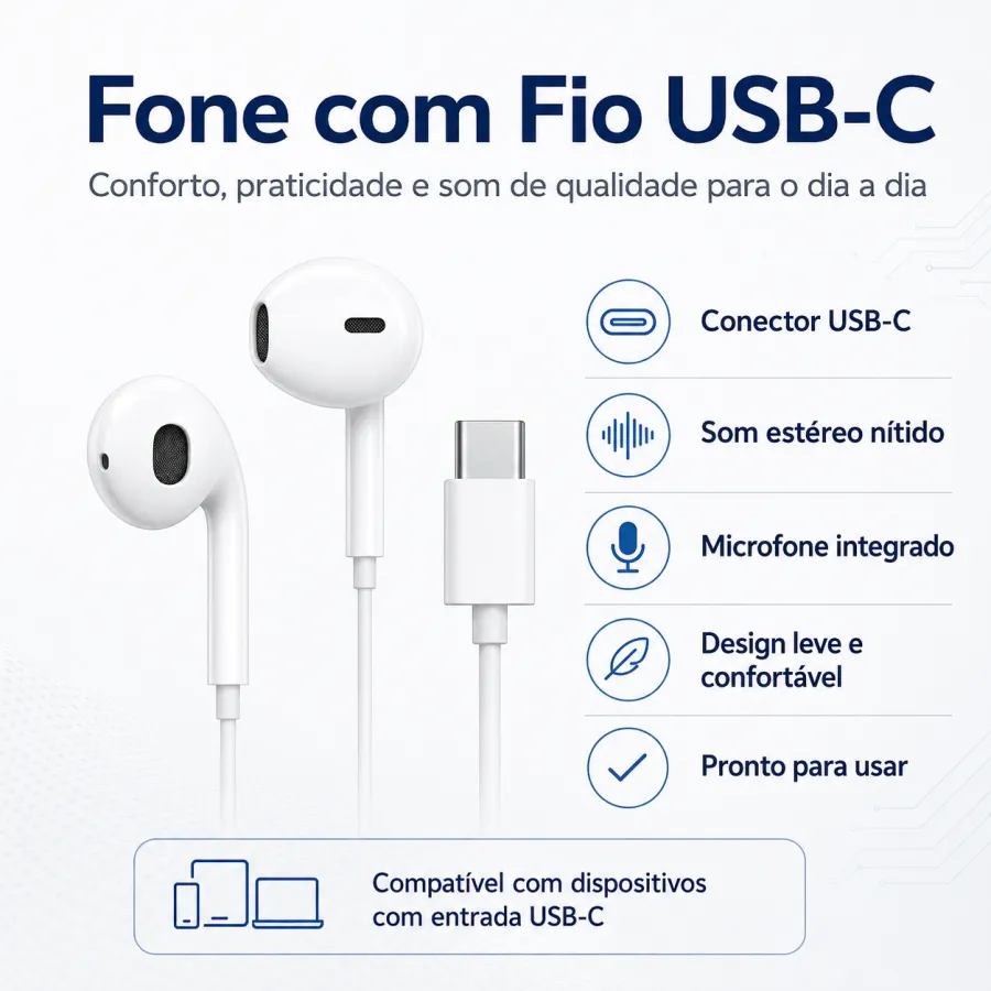 Al-15-ty 16款 USB-C 耳机，适用于多种设备，音质清晰，轻便设计